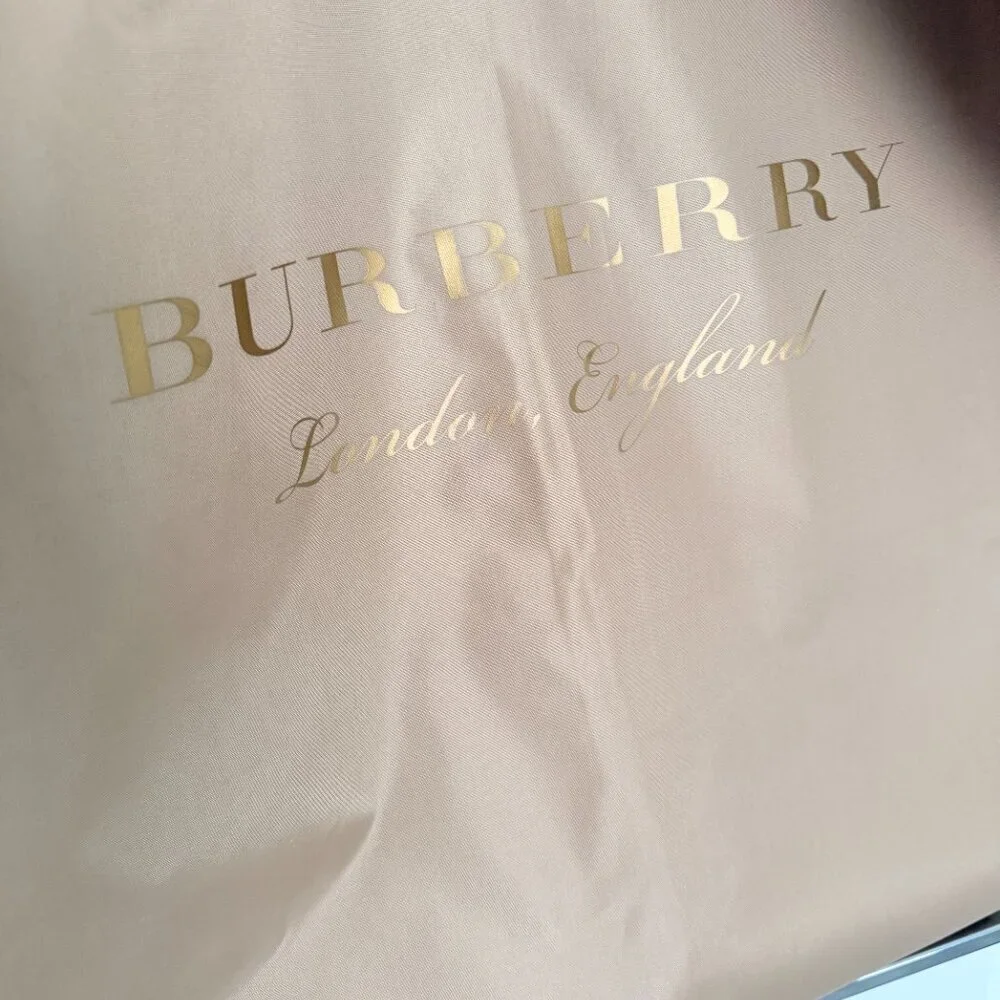 Authentic Burberry Beige Gold Logo Garment/ Travel dust bag